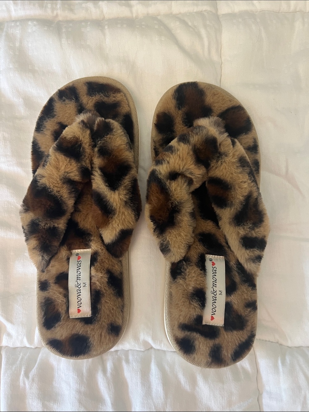 Vionic Leopard Print Faux-Fur Slide Slippers - Brown/Black